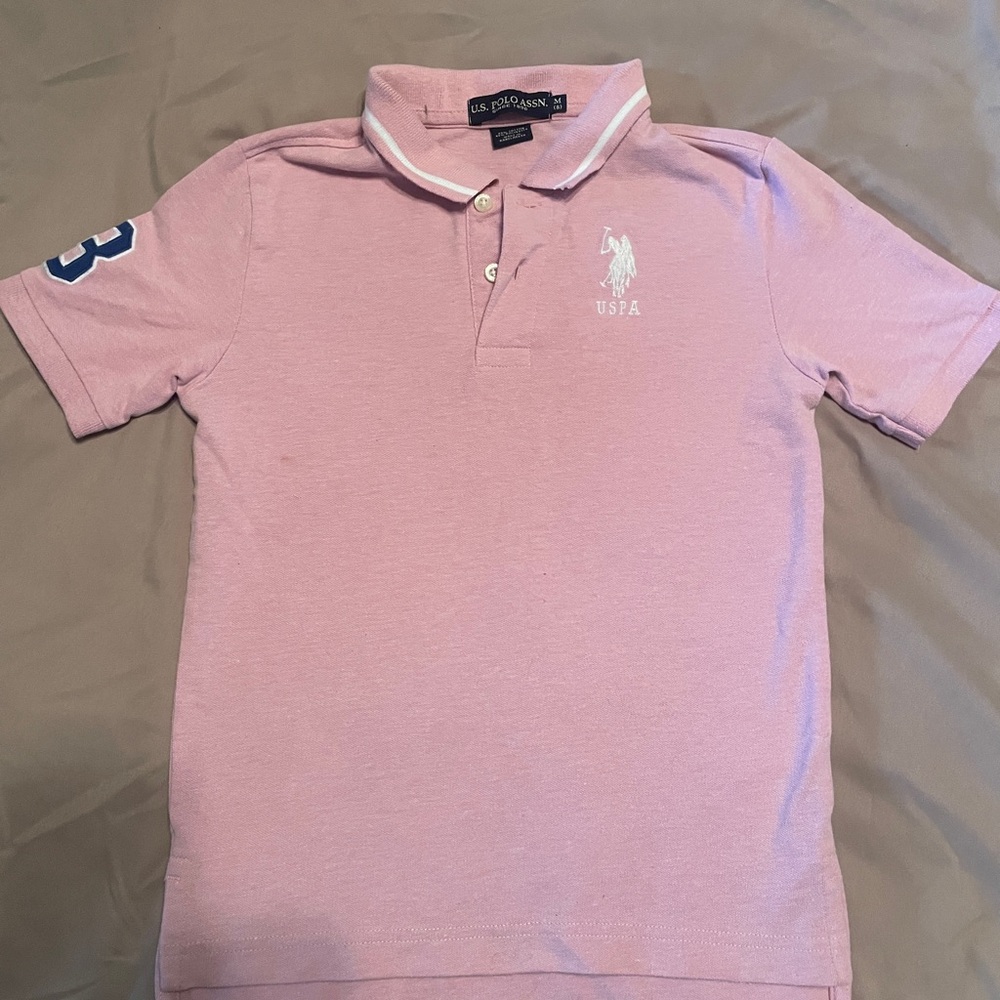 Pink U.S. Polo collards shirt